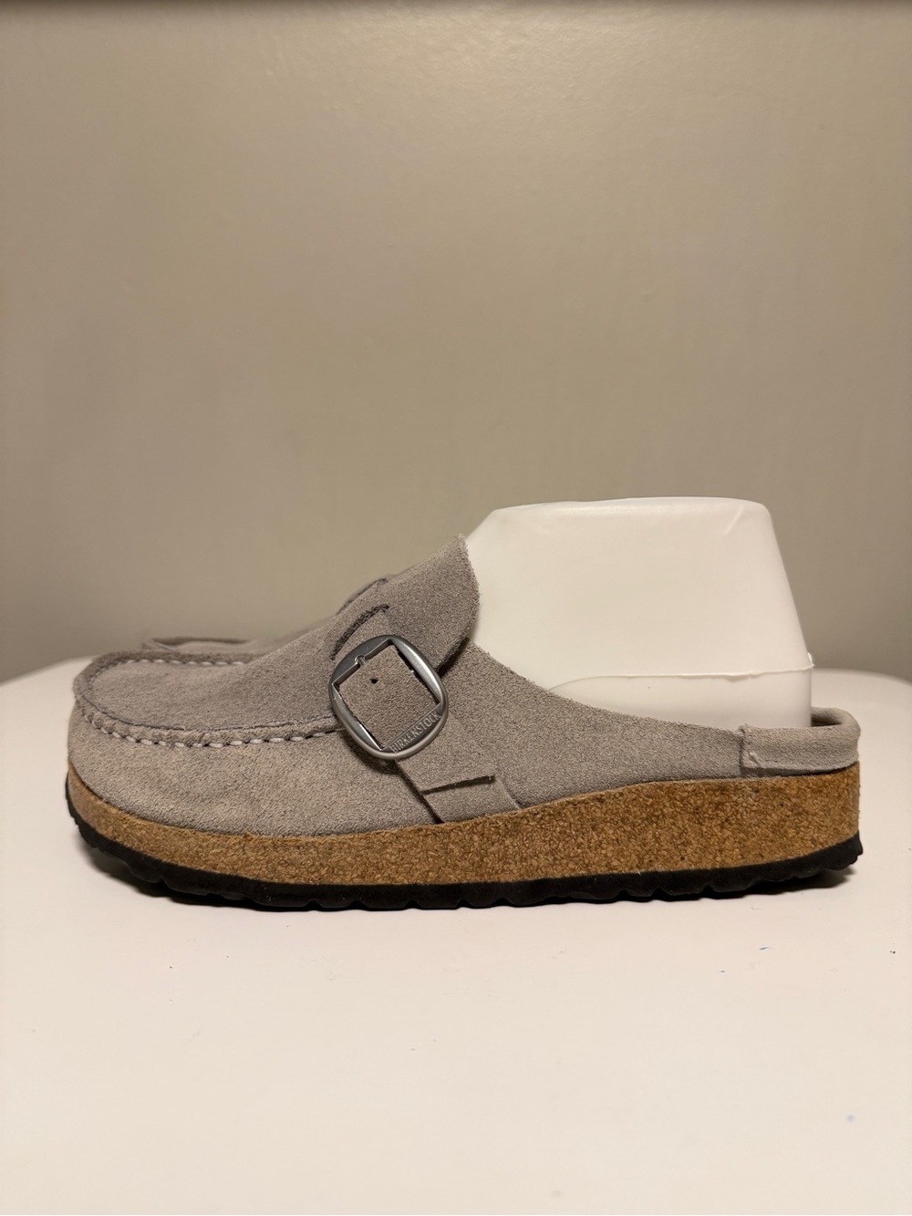 BIRKENSTOCK BUCKLEY SUEDE LEATHER Clogs Gray Women’s US 6-6.5 Medium